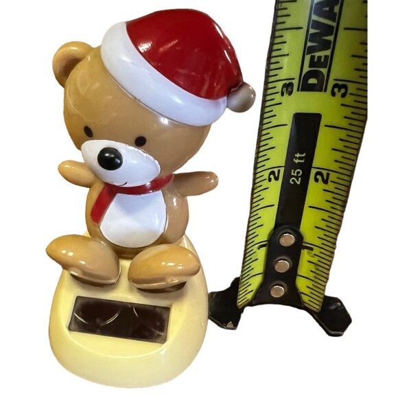 Christmas Teddy Bear Solar Powered Works - Picture 5 of 6